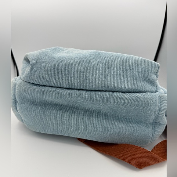 Chloé Denim Blue Backpack with Logo Straps - Picture 6 of 12